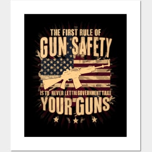 2nd Amendment Gun Safety Gun Rights Supporters Posters and Art